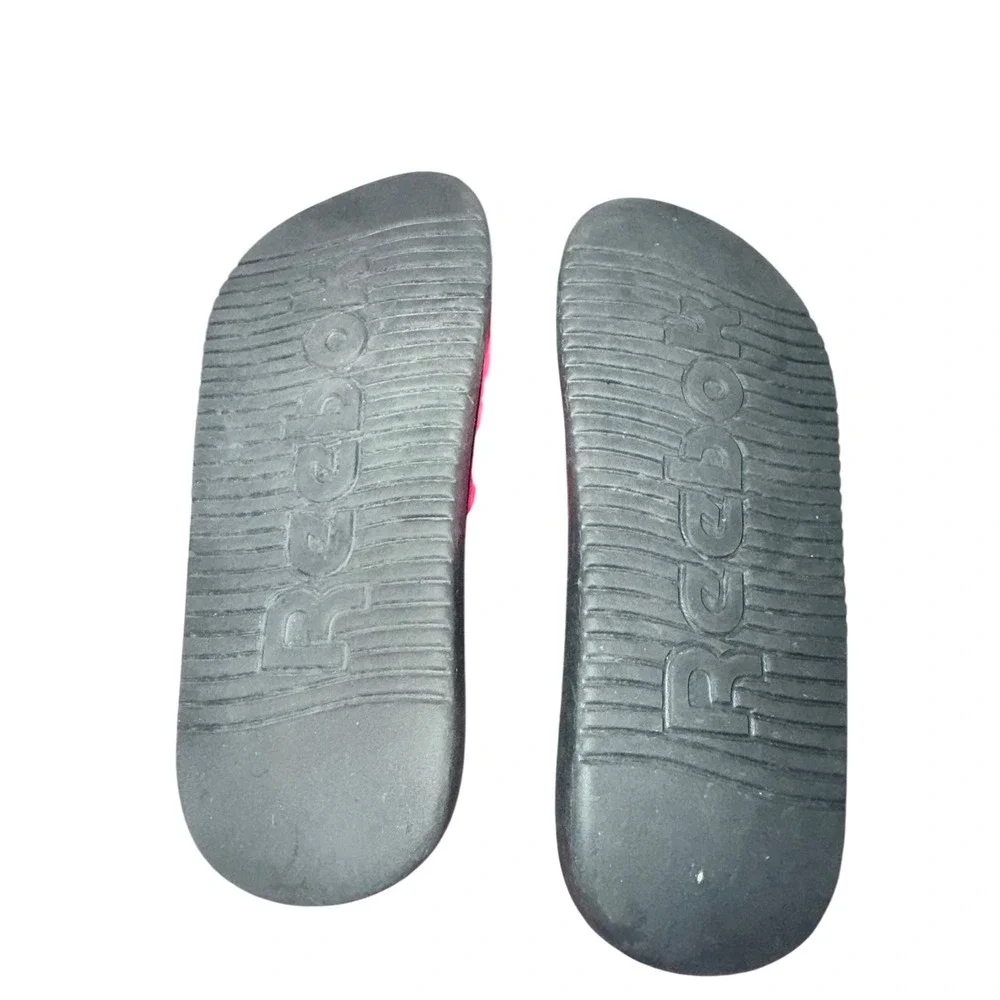 Kids‎ Reebok Pink Glitter Slide Sandals Casual Beach Pool Shoes